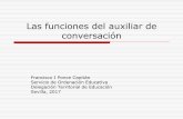 Las funciones del auxiliar de conversación