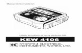 Probador de Resistencia de tierray resistividad4106 KEW 4106