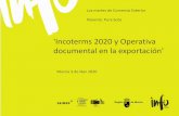 'Incoterms 2020 y Operativa documental en la exportación'