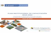 PLAN INSTITUCIONAL DE CAPACITACIÓN 2018-2022