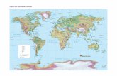 Mapa del relieve del mundo - Santillana