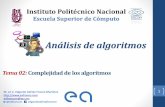 Tema 02:Complejidad de los algoritmos - eafranco.com