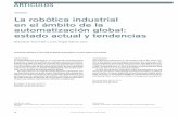 La robótica industrial en el ámbito de la automatización ...