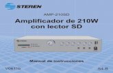 Amplificador de 210W con lector SD - sterenlatam.com
