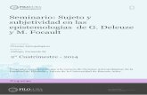 Seminario: Sujeto y subjetividad en las epistemologías de ...