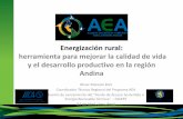 Energización rural: herramienta para mejorar la calidad de ...