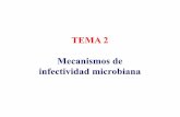 TEMA 2 Mecanismos de infectividad microbiana