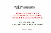 PROYECTO CURRICULAR INSTITUCIONAL C.E.B.A. Leonard EULER