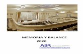 MEMORIA Y BALANCE 2020 - abrbp.org.ar