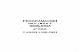 CURSO 2020-2021 4º ESO GEOLOGÍA BIOLOGÍA Y PROGRAMACIÓN