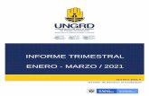 INFORME TRIMESTRAL ENERO - MARZO / 2021