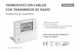 TERMOSTATO SIN CABLES ESPAÑOL CON TRANSMISOR DE RADIO
