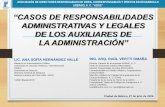 ADMINISTRATIVAS Y LEGALES DE LOS AUXILIARES DE