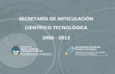 SECRETARÍA DE ARTICULACIÓN CIENTÍFICO TECNOLÓGICA …