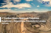 1 Cumbre Minera Región de Coquimbo Exigencias y Requisitos ...