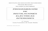 PROGRAMACIÓN DE INSTALACIONES ELÉCTRICAS INTERIORES
