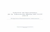 Informe de Resultados de la Educación Media del CETP 2019