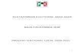 PLATAFORMA ELECTORAL 2020-2024 BAJA CALIFORNIA SUR