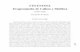 CELESTINA Tragicomedia de Calisto y Melibea