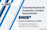 Encuesta Nacional de Ocupación y Empleo Nueva Edición ENOEN