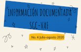INFORMACIÓN DOCUMENTADA SGC-VAF