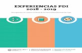 EXPERIENCIAS PDI 2018 - 2019 - Sistema Integrado de ...
