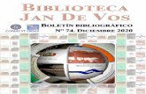BOLETÍN BIBLIOGRÁFICO - Centro de Investigaciones y ...