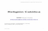 PROGRAMACIÓN DIDÁCTICA - Religión Católica - ESO Tercer Curso
