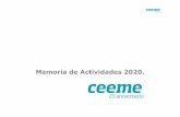 Memoria de Actividades 2020. - Ceeme - FERMAX