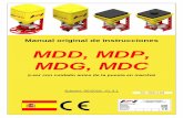 Manual original de instrucciones MDD, MDP, MDG, MDC