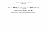 VALUACIÓN FISCAL HOMOGÉNEA (VFH) Metodología de Cálculo