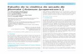 Estudio de la cinética de secado de jitomate (Solanum ...