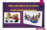 Estilos educativos de los padres Jardín Infantil Juan Bautista