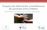 Traspaso información y transferencia pacientes entre ámbitos