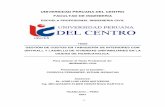 UNIVERSIDAD PERUANA DEL CENTRO FACULTAD DE INGENIERIA