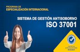 SISTEMA DE GESTIÓN ANTISOBORNO ISO 37001