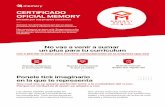 CERTIFICADO OFICIAL MEMORY
