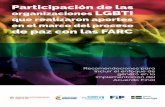Participación de las organizaciones LGBTI que realizaron ...