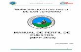 MANUAL DE PERFIL DE PUESTOS (MPP 2019)