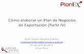 Cómo elaborar un Plan de Negocios de Exportación (Parte IV)
