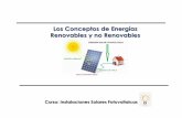 Los Conceptos de Energías Renovables y no Renovables
