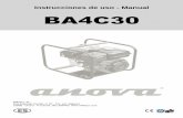 Instrucciones de uso - Manual BA4C30 - Anova