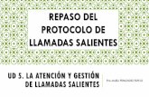 REPASO DEL PROTOCOLO DE LLAMADAS SALIENTES