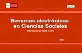 Recursos electrónicos en Ciencias Sociales