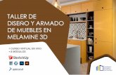 TALLER DE DISEÑO Y ARMADO DE MUEBLES EN MELAMINE 3D