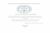 ESCUELA PROFESIONAL DE EDUCACIÓN PASTORAL EDUCATIVA ...