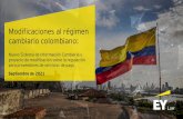 Modificaciones al régimen cambiario colombiano