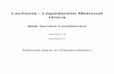Lechería - Liquidación Mensual Única