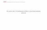 PLAN DE FORMACIÓN CIUDADANA 2022