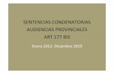 SENTENCIAS CONDENATORIAS AUDIENCIAS PROVINCIALES ART 177 …